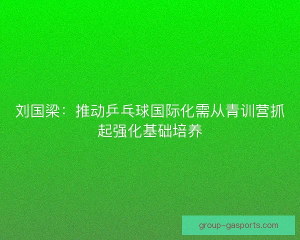 刘国梁：推动乒乓球国际化需从青训营抓起强化基础培养